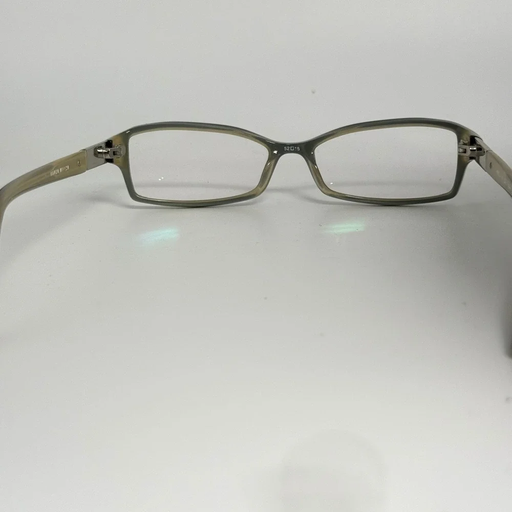 Karen Millen KM0115 Olive Green Brown Rectangular Eyeglass Frames 52-15-135